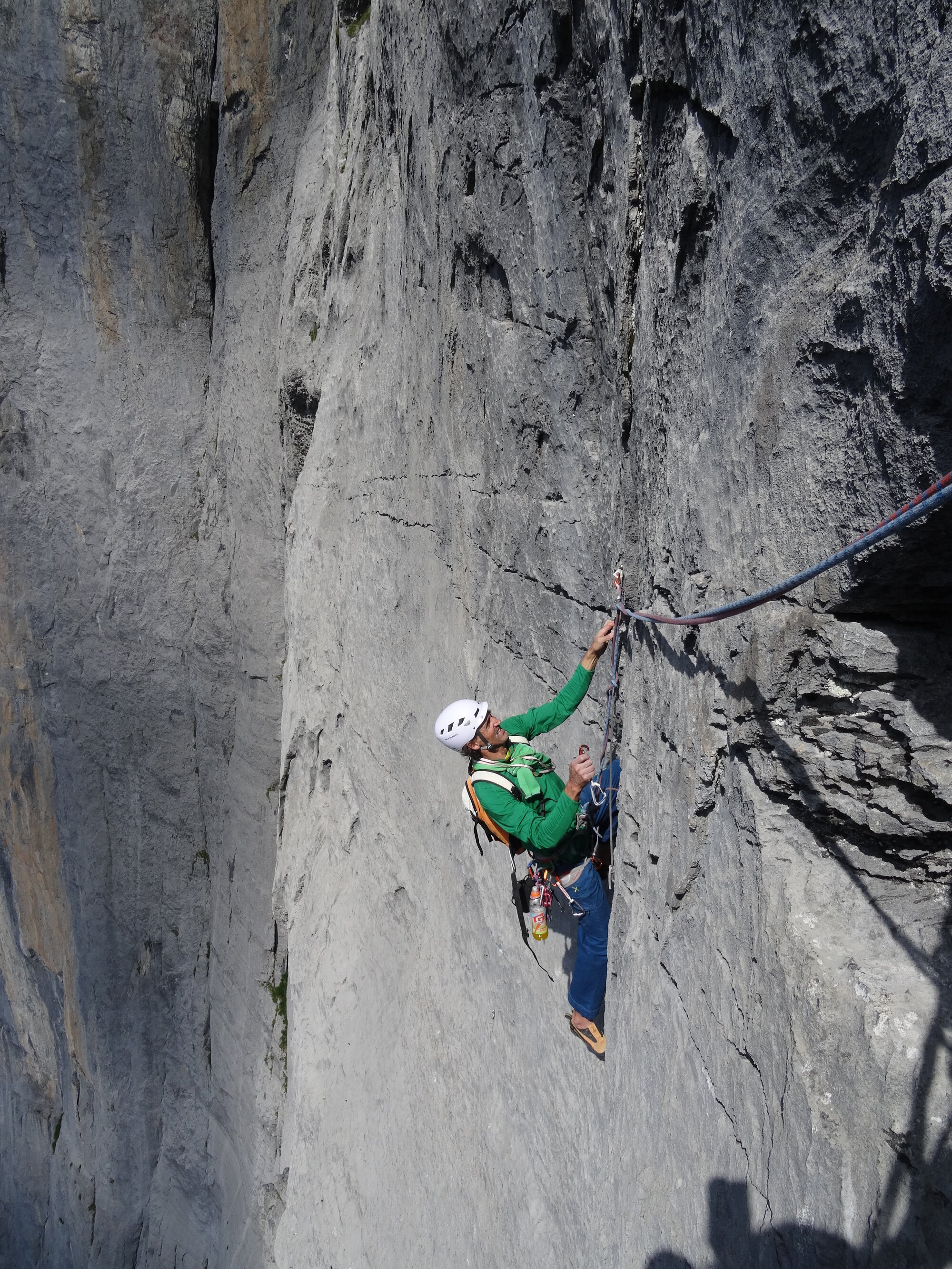 Climber; rock wall
