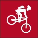 Pictogram single trail difficulty class medium © Land Tirol Pictogram single trail difficulty class medium