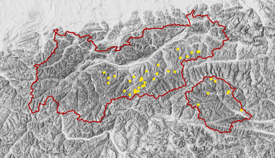 Messtellenstandorte Tirol © Land Tirol
