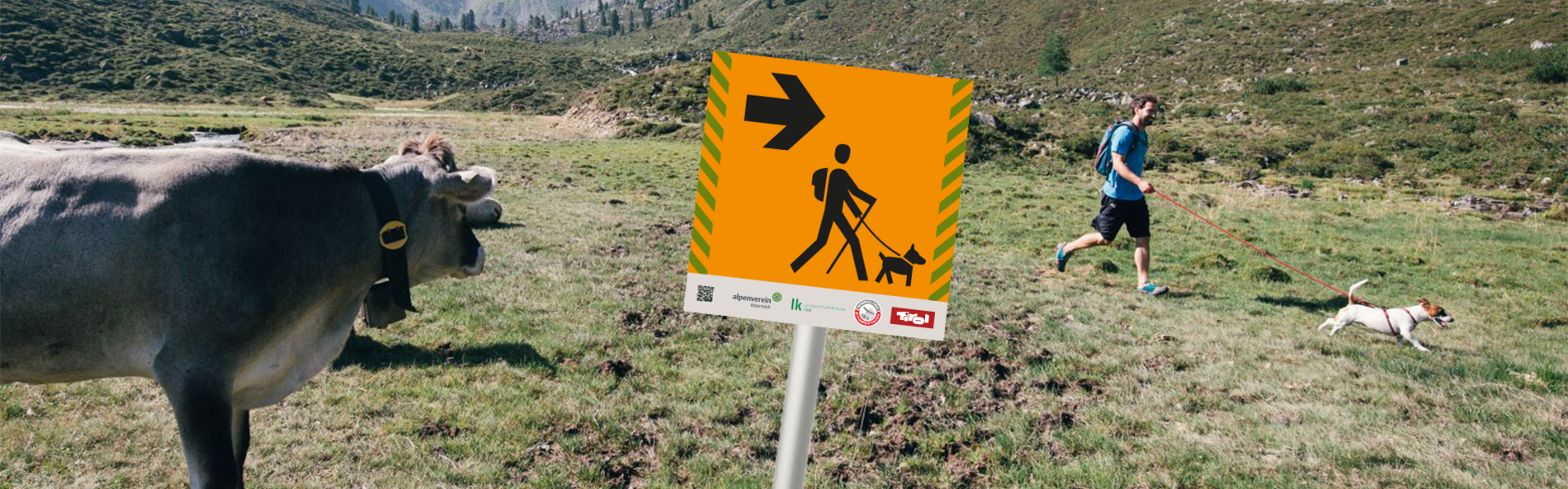 Direction sign bypass possibility for hikers with dog.