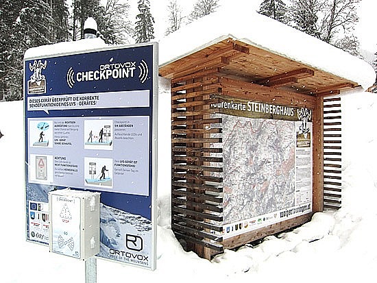 LVS Checkpoint in the Kitzbühel Alps © Land Tirol LVS Checkpoint in the Kitzbühel Alps
