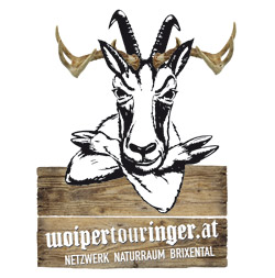 Logo des Projekt Woipertouringer (Mischwesen aus Gams und Reh)
