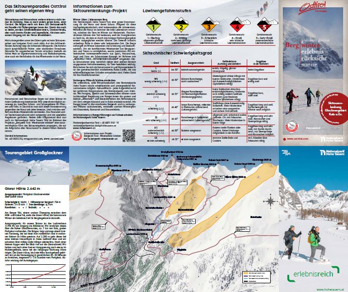 Folder Skitourenlenkung Kals